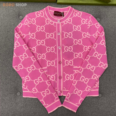 【구찌】 GG 코튼 자카드 가디건