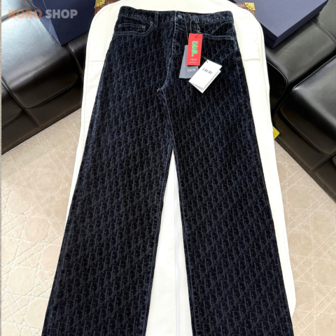 【디올】 오블리크 코튼 블렌드 데님