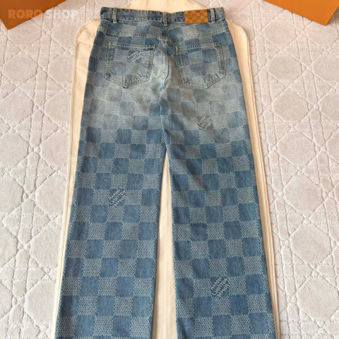 【루이비통】 다미에 데님 스케이트 팬츠