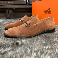 【에르메스】 스웨이드 레더 로퍼