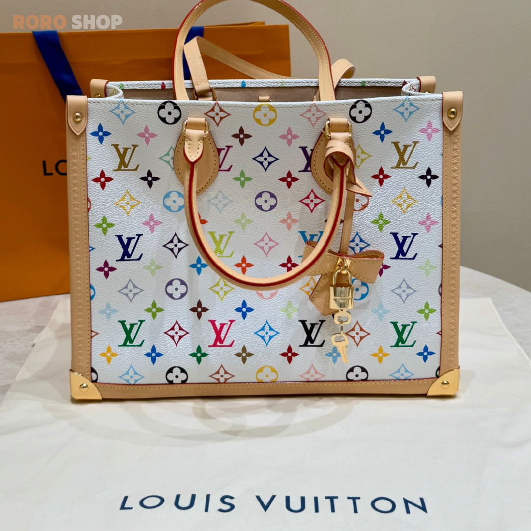 【루이비통】 x 무라카미 타카시 콜라보 온더고 토트백