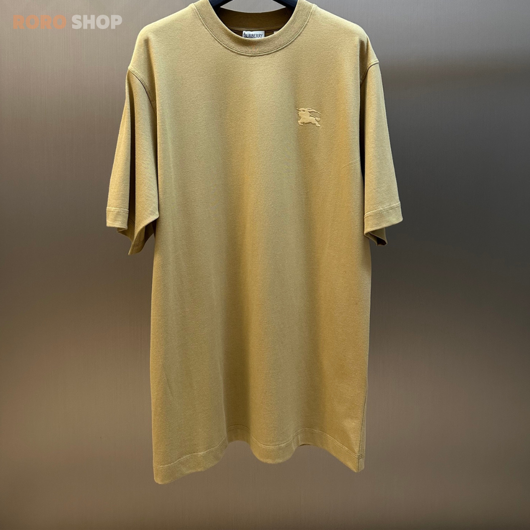 【버버리】 크레스트 라운드 로고 브라운컬러 반팔 티셔츠