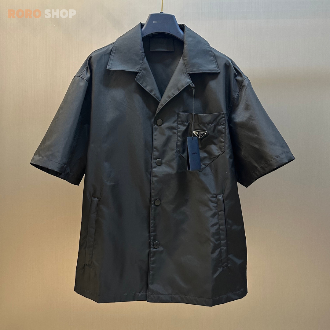 【프라다】 리나일론 반소매 셔츠